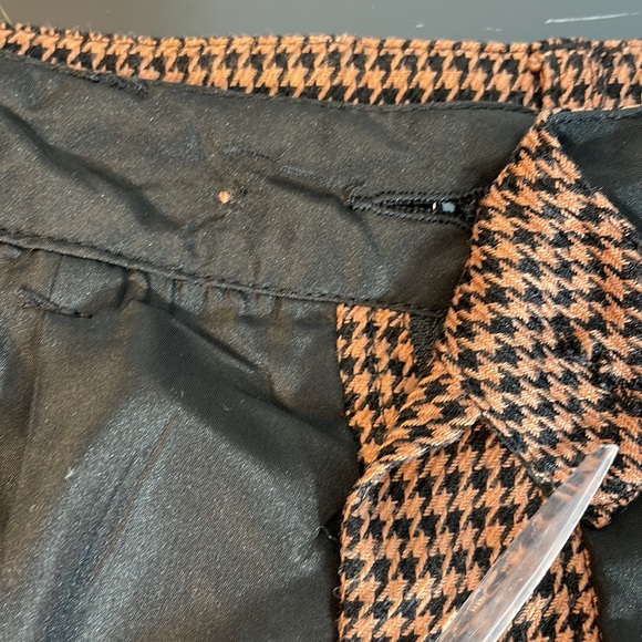 Forever 21 I-Love H81 Brown Black Houndstooth Trouser Style Dress Shorts - Picture 10 of 11